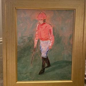 Jockey Oil Painting
